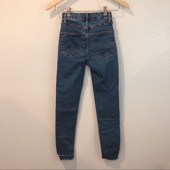 Topshop Moto Jamie HW Ponte Skinny Side Slit Jeans - Picture 12 of 12